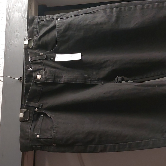 Men's George Regular Fit Black Jeans Sz 40x32 - Picture 2 of 7